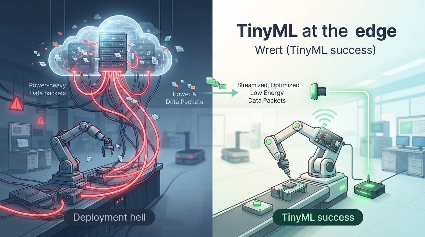 2026년 임베디드 AI 배포 지옥 탈출: TinyML로 엣지 성능 10배, 전력 50% 절감 실전 가이드 본문 이미지 1