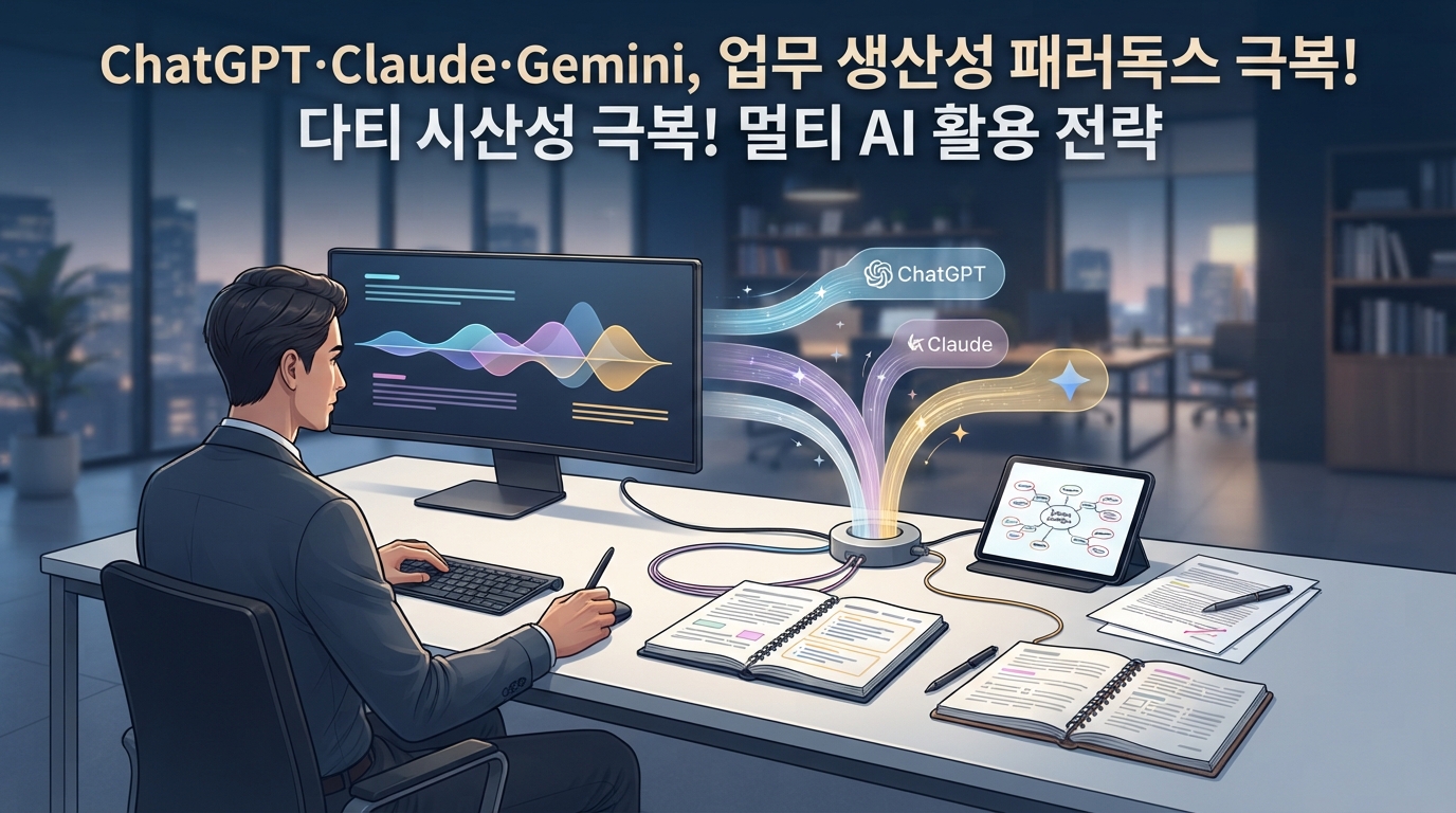 ChatGPT·Claude·Gemini, 업무 생산성 패러독스 극복! 멀티 AI 활용 전략 본문 이미지 1