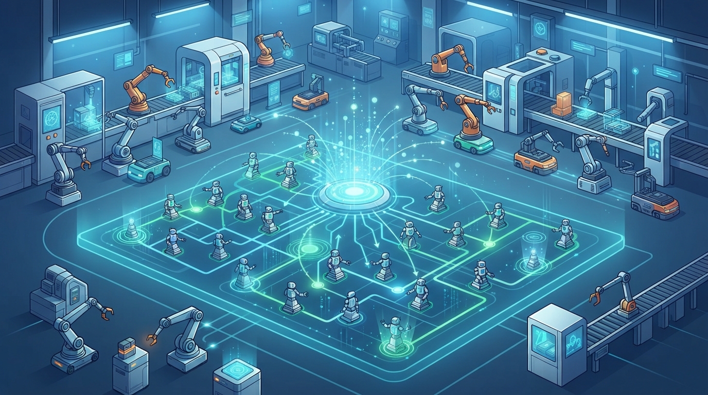 2026년 스마트팩토리, 로봇 100대가 따로 놀지 않게! AI 기반 ‘로봇 통합 관제 시스템’ 구축 실전 가이드 본문 이미지 1