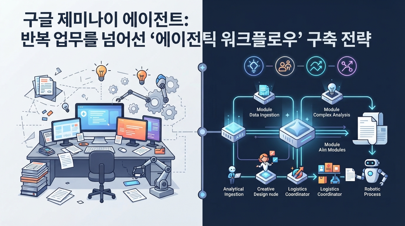 구글 제미나이 에이전트: 반복 업무를 넘어선 ‘에이전틱 워크플로우’ 구축 전략 본문 이미지 1