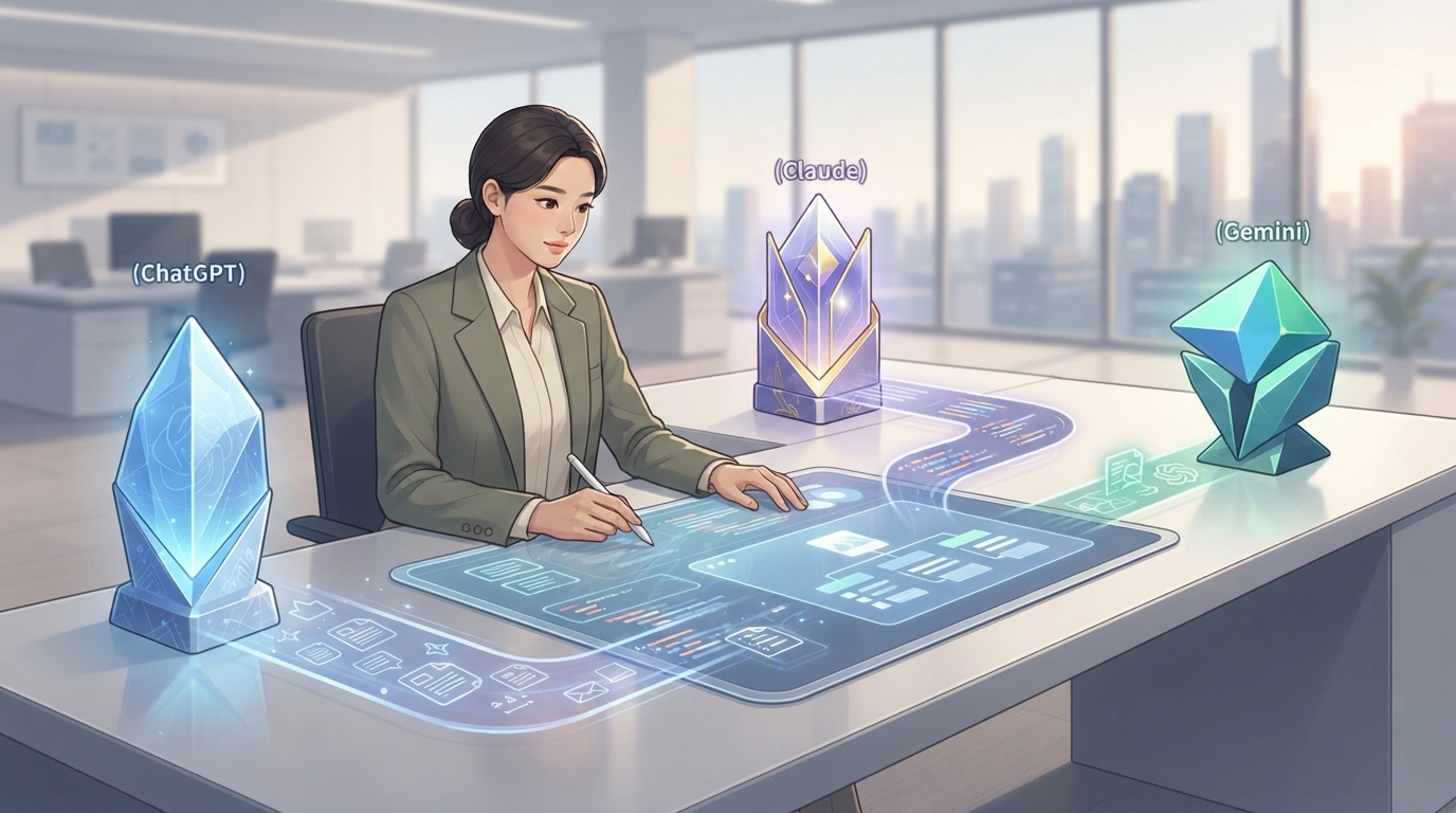ChatGPT, Claude, Gemini: 2026년 업무 성과를 극대화하는 멀티 LLM 활용 전략 본문 이미지 1